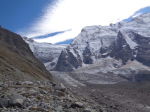 Альплагерь Безенги. Северная стена и ледник Мижирги