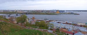 Вид на Стрелку Нижний Новгород